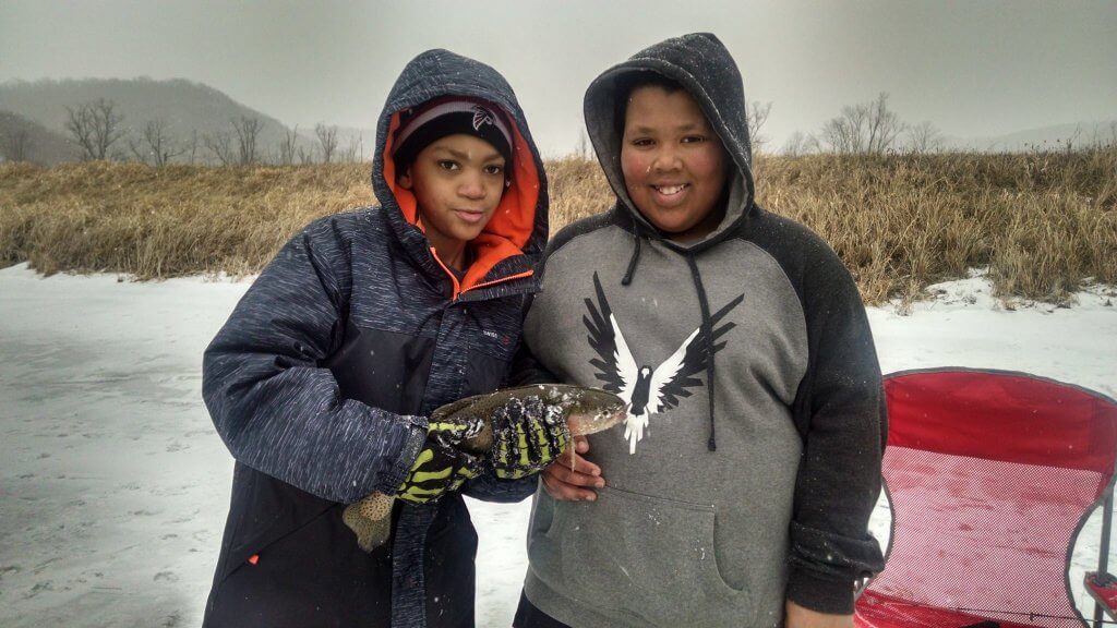 ice fishing